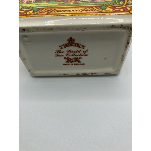 Sadler, The World of Tea Collection, Made in England, Biscuit Barrel Caddy - Picture 7 of 12